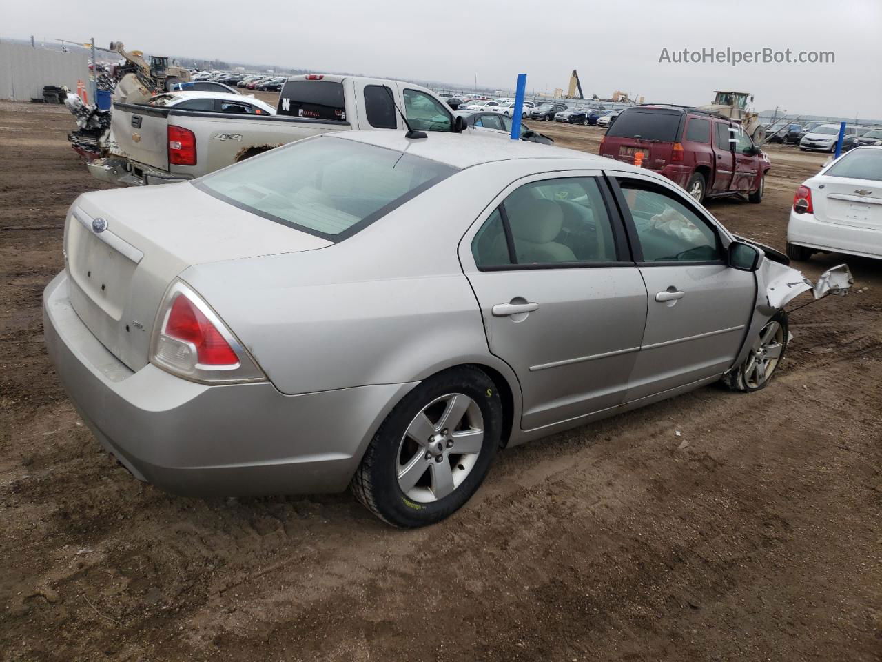 2008 Ford Fusion Se Silver vin: 3FAHP07Z28R161146