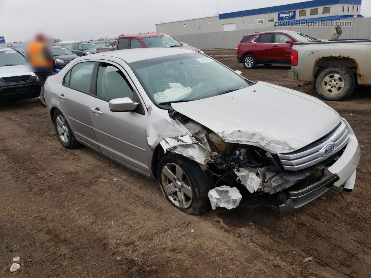 2008 Ford Fusion Se Silver vin: 3FAHP07Z28R161146