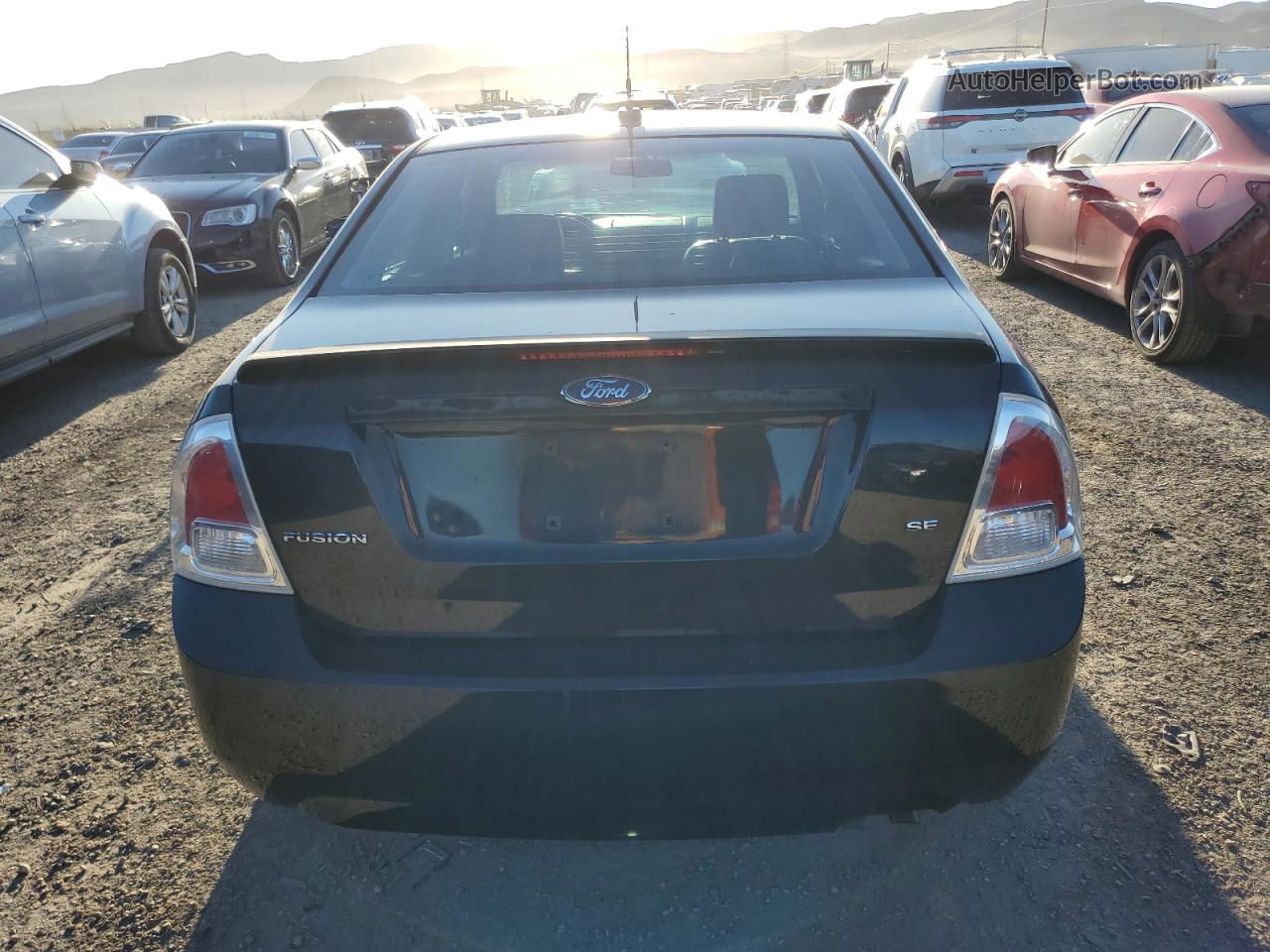 2008 Ford Fusion Se Black vin: 3FAHP07Z28R228618