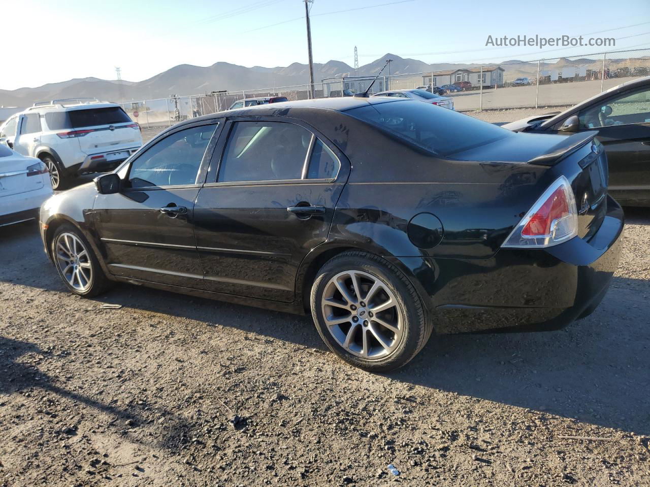 2008 Ford Fusion Se Black vin: 3FAHP07Z28R228618