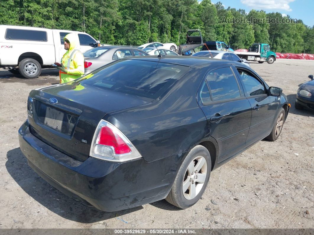 2008 Ford Fusion Se Black vin: 3FAHP07Z28R241773