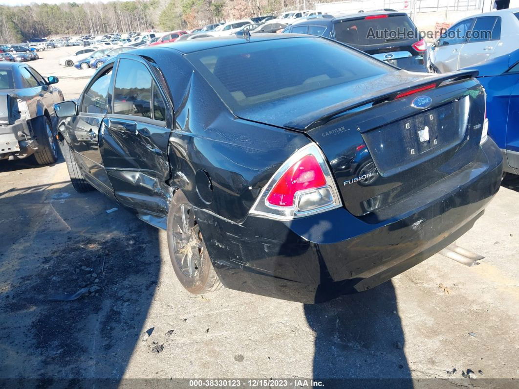 2008 Ford Fusion Se Black vin: 3FAHP07Z28R247928