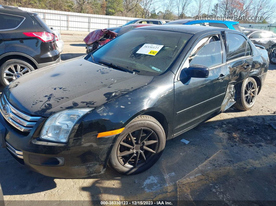 2008 Ford Fusion Se Black vin: 3FAHP07Z28R247928