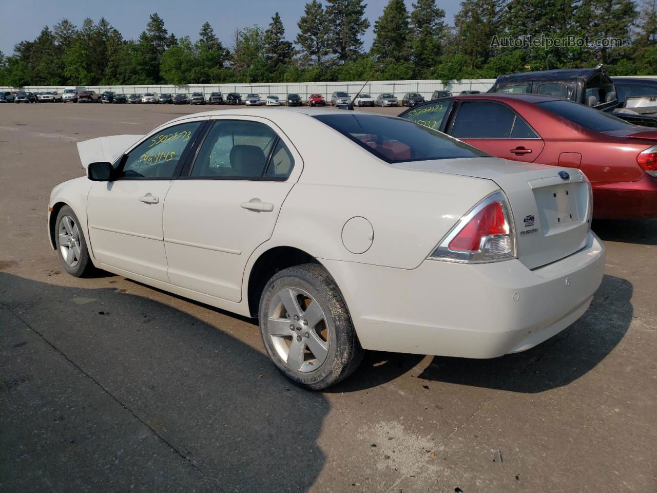 2008 Ford Fusion Se White vin: 3FAHP07Z28R251526