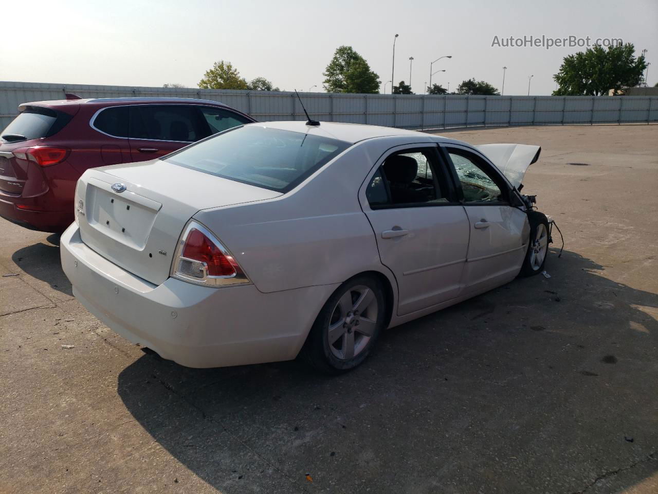 2008 Ford Fusion Se White vin: 3FAHP07Z28R251526