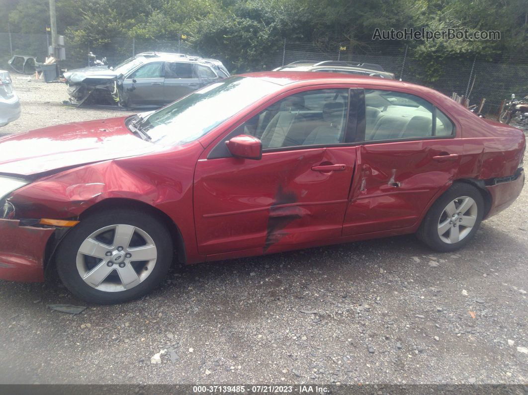 2008 Ford Fusion Se Red vin: 3FAHP07Z28R263692