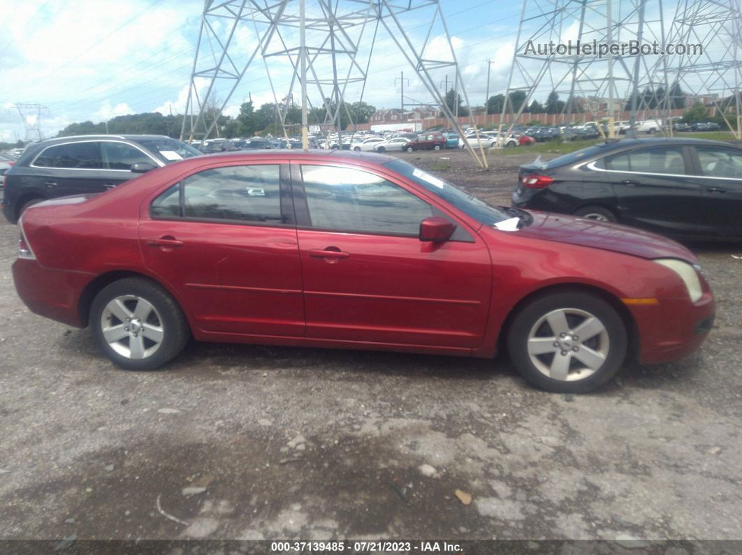 2008 Ford Fusion Se Red vin: 3FAHP07Z28R263692