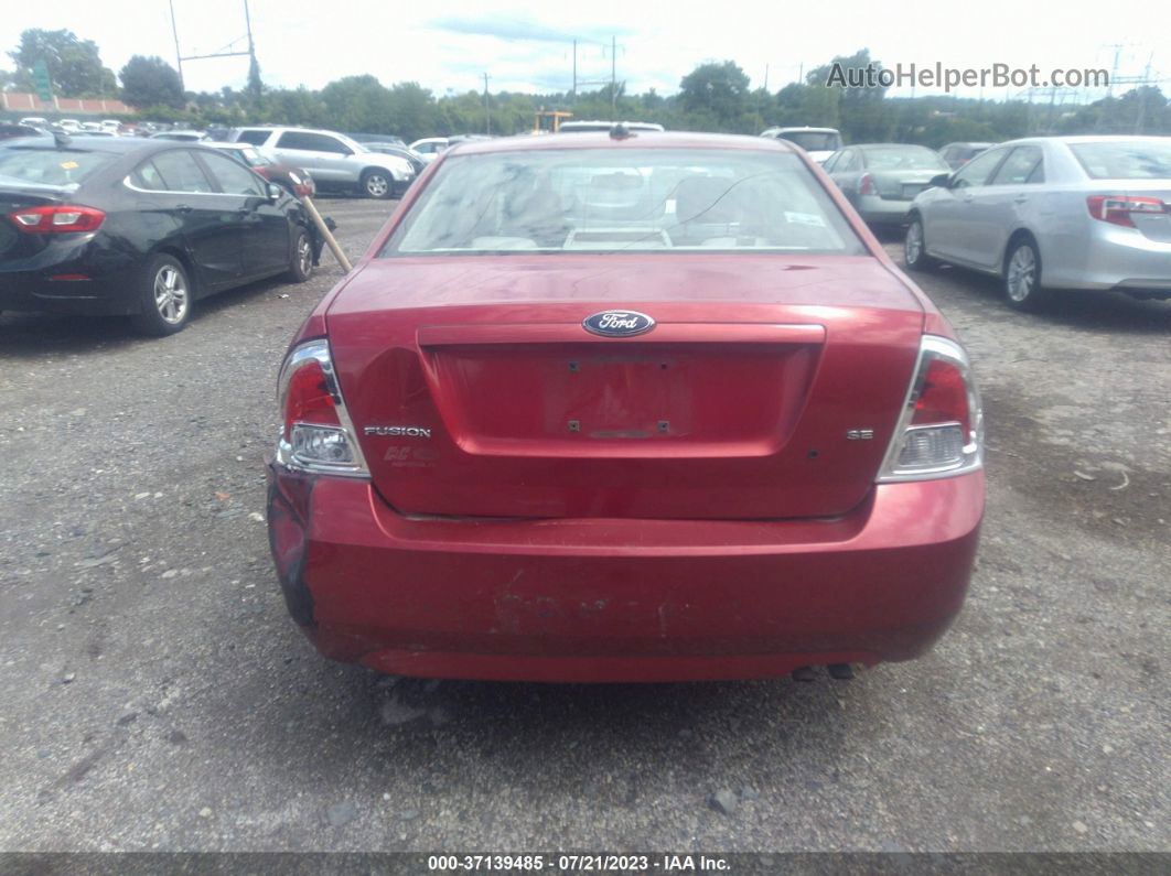 2008 Ford Fusion Se Красный vin: 3FAHP07Z28R263692