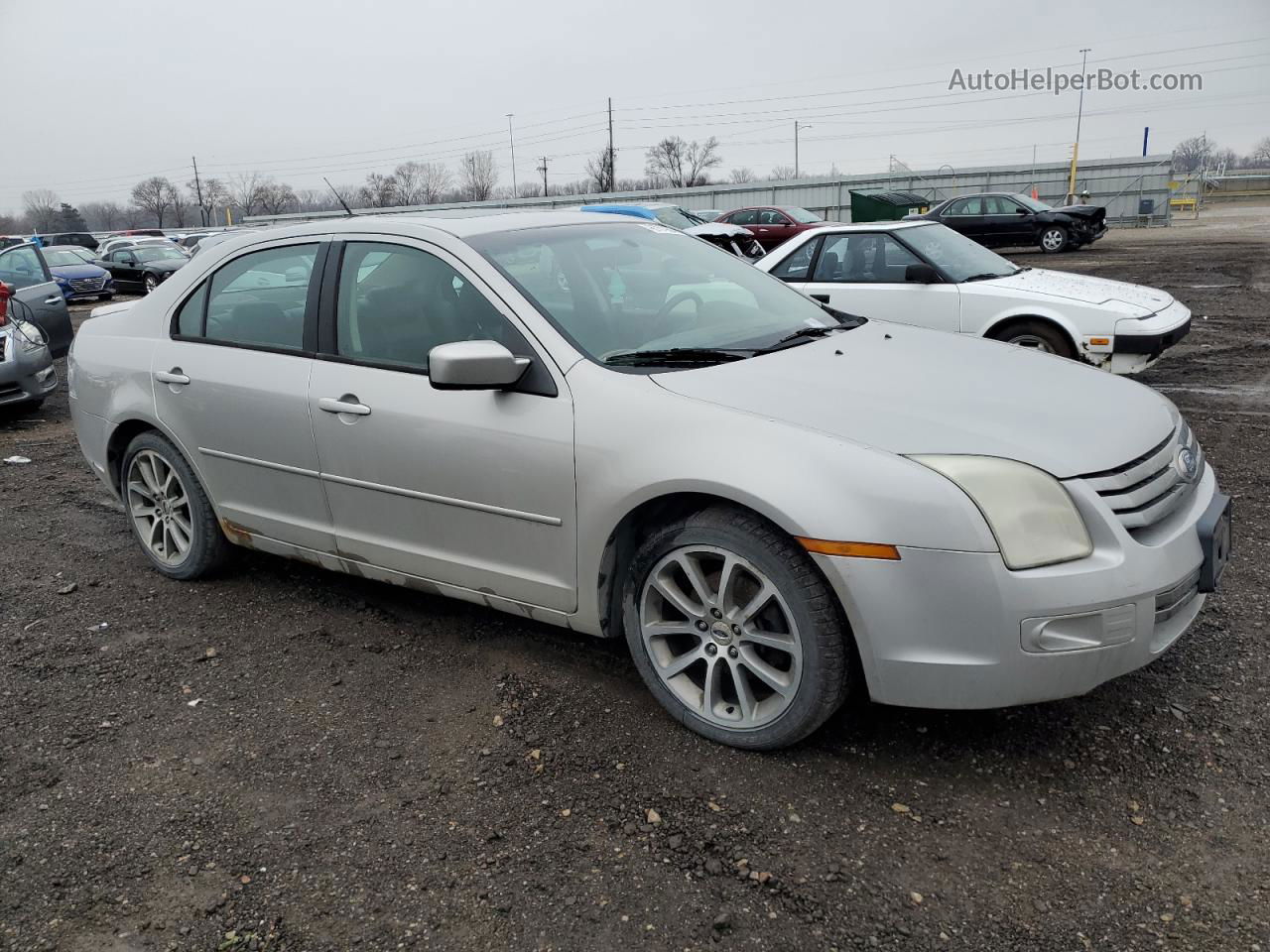 2008 Ford Fusion Se Silver vin: 3FAHP07Z38R149023