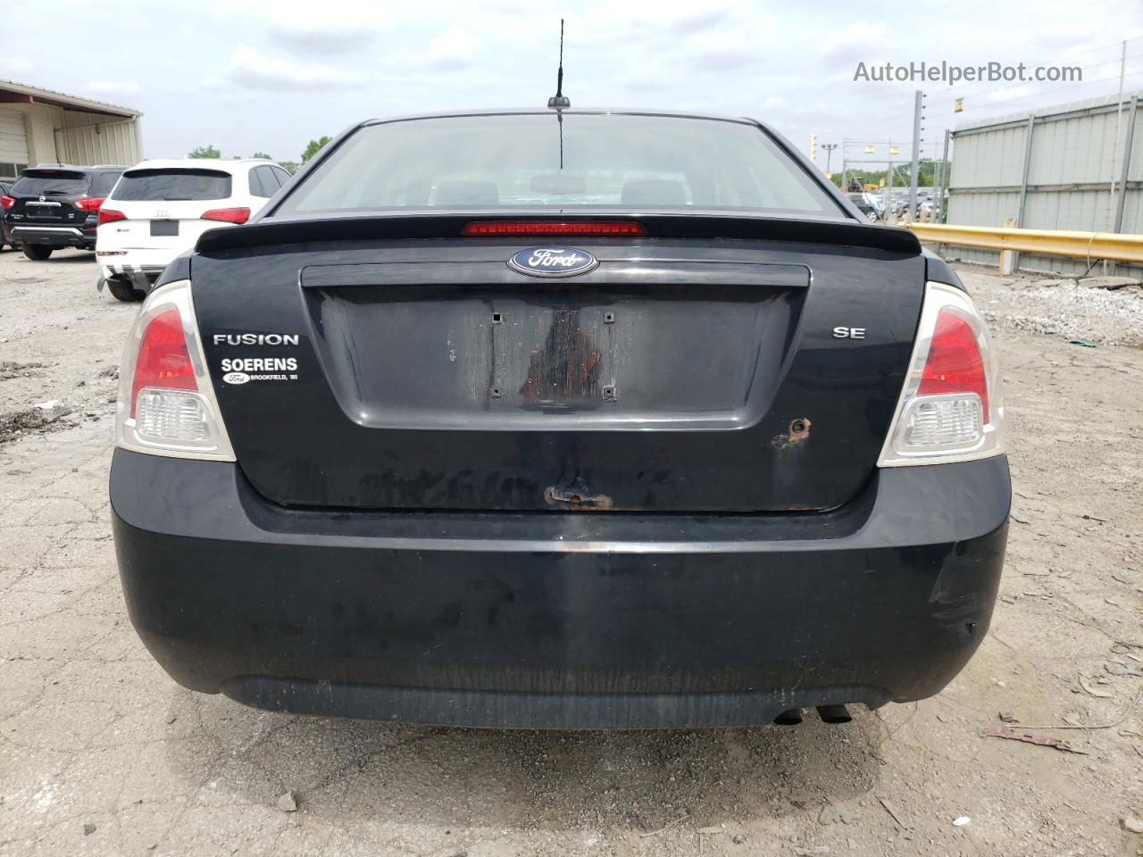 2008 Ford Fusion Se Black vin: 3FAHP07Z38R218471