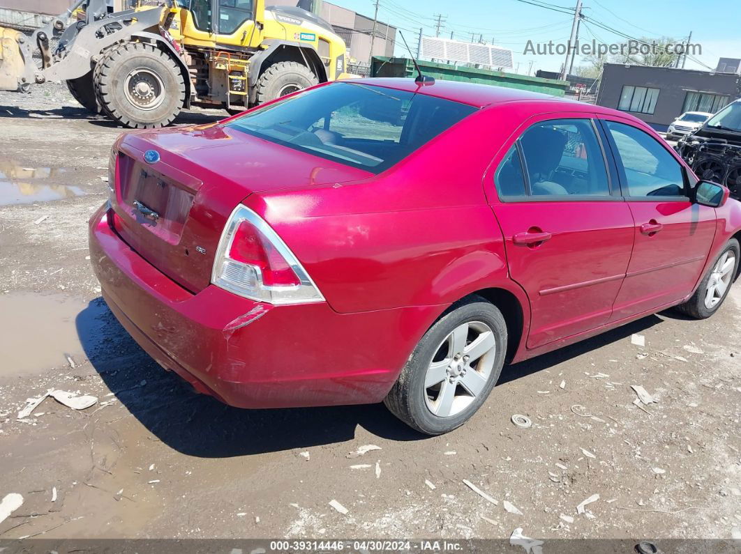 2009 Ford Fusion Se Red vin: 3FAHP07Z39R174800