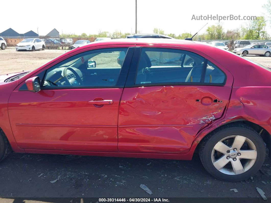 2009 Ford Fusion Se Red vin: 3FAHP07Z39R174800