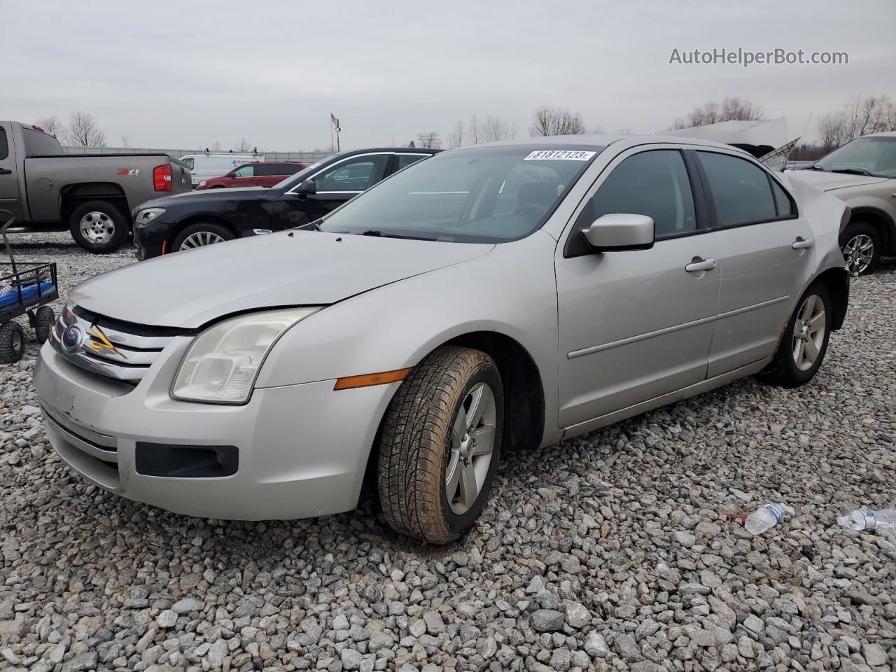 2008 Ford Fusion Se Silver vin: 3FAHP07Z48R147913