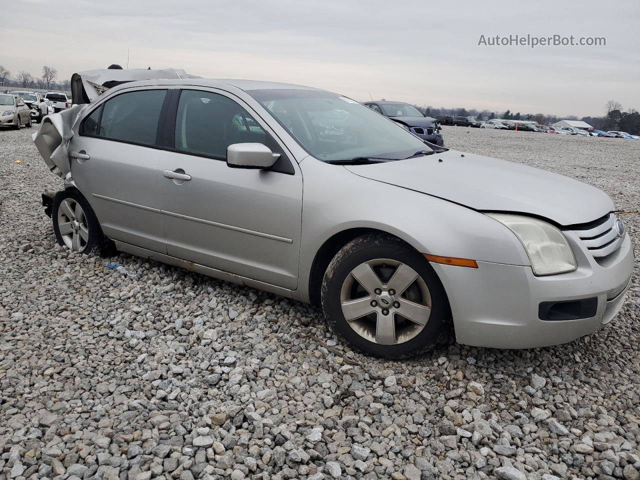 2008 Ford Fusion Se Silver vin: 3FAHP07Z48R147913