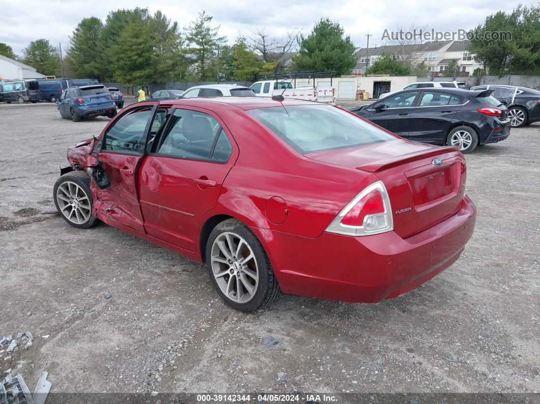 2008 Ford Fusion Se Red vin: 3FAHP07Z48R197436