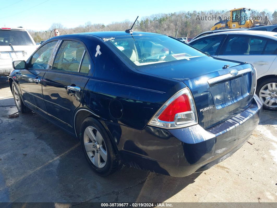 2008 Ford Fusion Se Blue vin: 3FAHP07Z48R201534