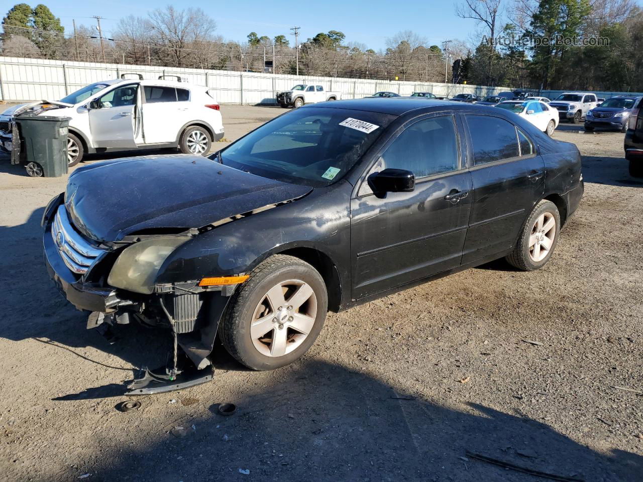 2008 Ford Fusion Se Black vin: 3FAHP07Z48R263662