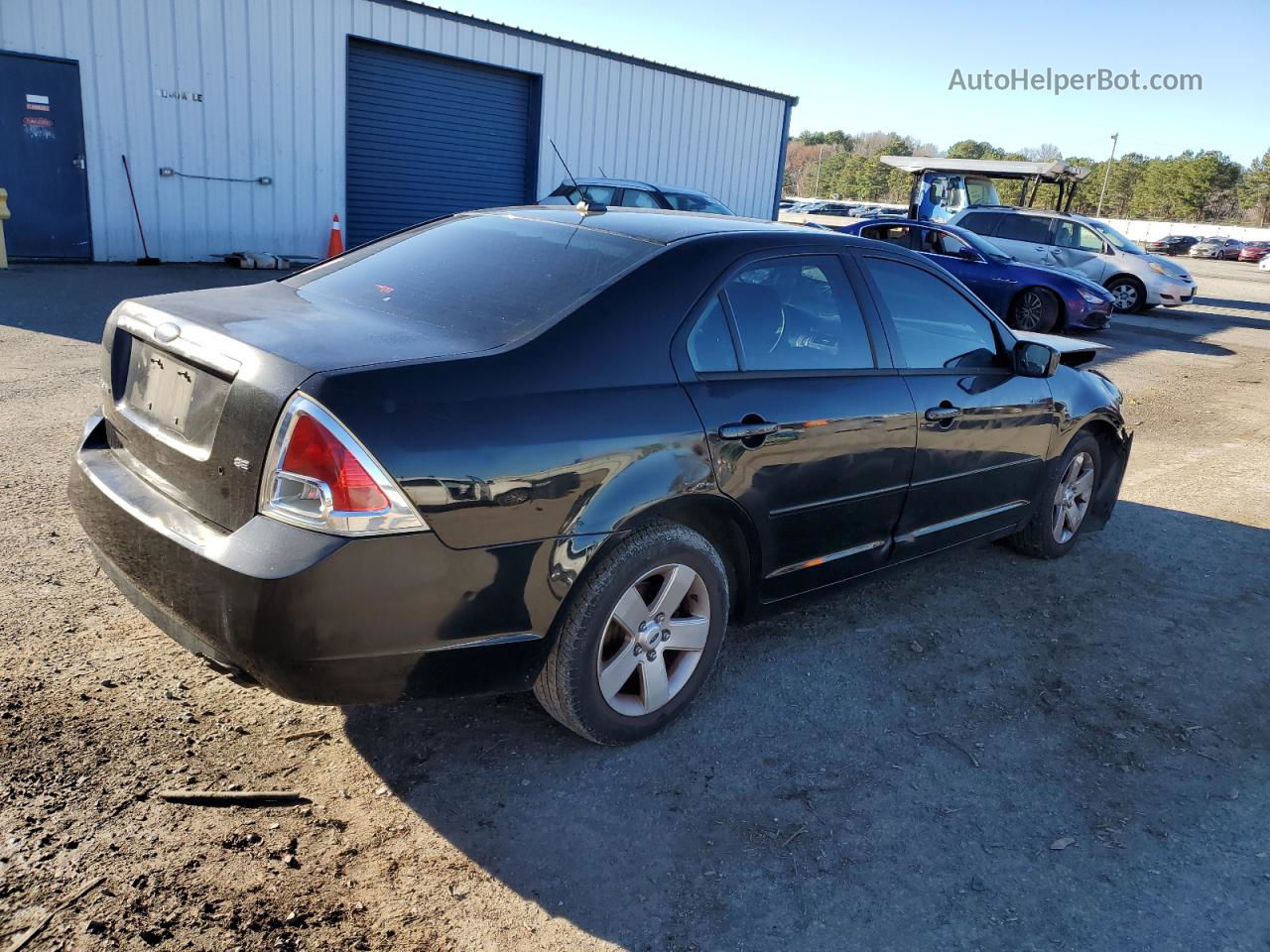 2008 Ford Fusion Se Black vin: 3FAHP07Z48R263662