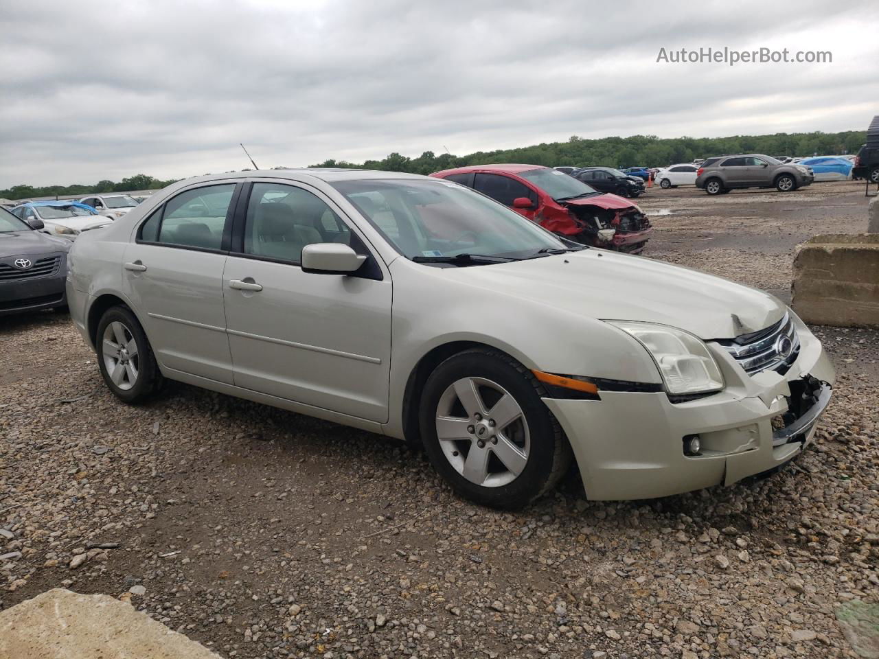 2008 Ford Fusion Se Бежевый vin: 3FAHP07Z58R150223