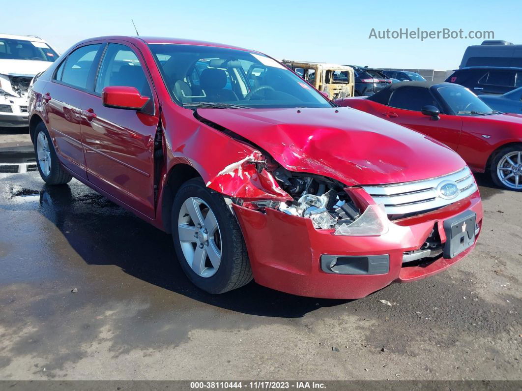 2008 Ford Fusion Se Red vin: 3FAHP07Z58R264920