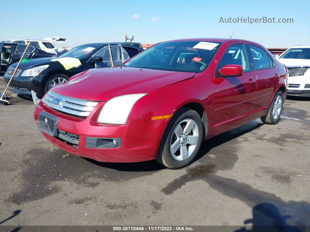 2008 Ford Fusion Se Red vin: 3FAHP07Z58R264920