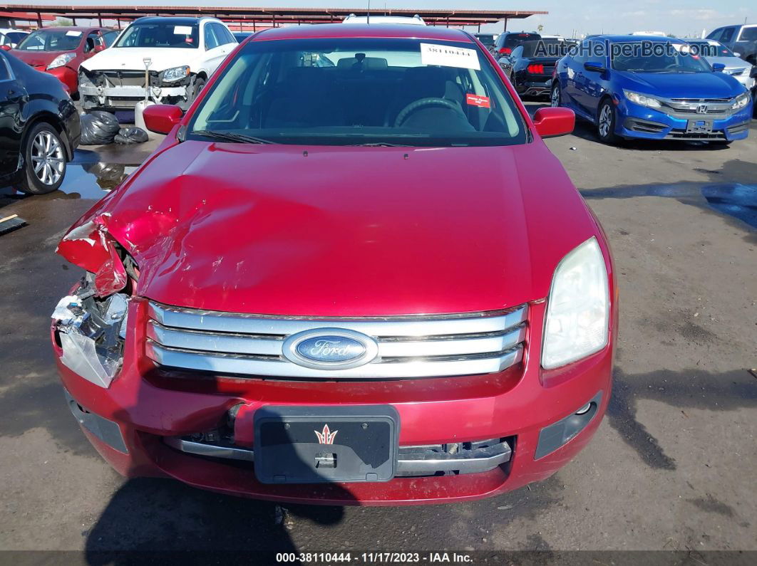 2008 Ford Fusion Se Red vin: 3FAHP07Z58R264920