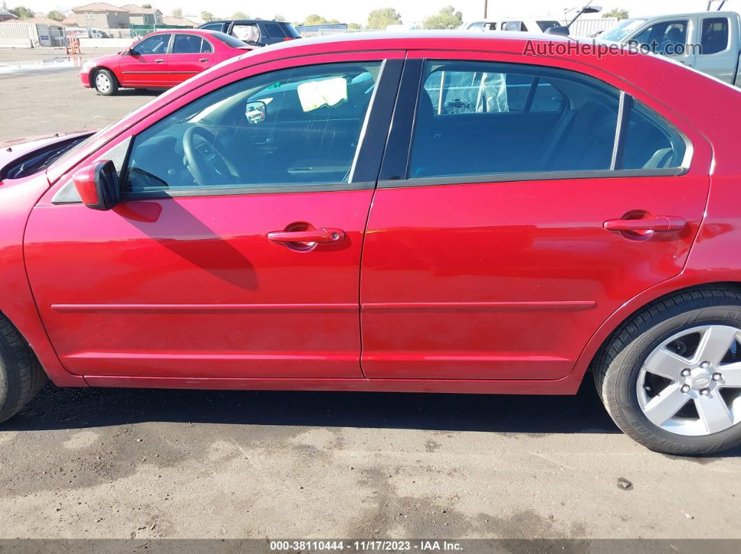 2008 Ford Fusion Se Red vin: 3FAHP07Z58R264920