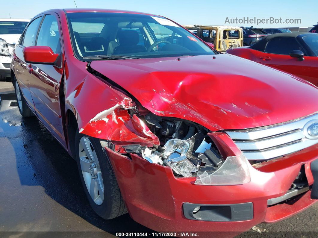 2008 Ford Fusion Se Red vin: 3FAHP07Z58R264920