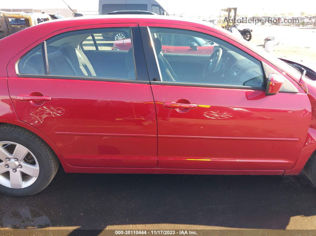 2008 Ford Fusion Se Red vin: 3FAHP07Z58R264920