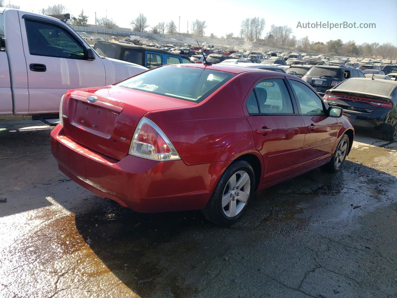 2008 Ford Fusion Se Красный vin: 3FAHP07Z68R151915