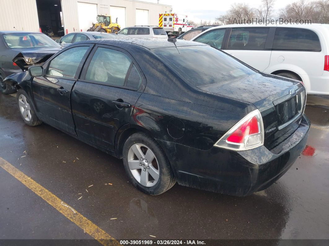 2008 Ford Fusion Se Black vin: 3FAHP07Z68R186079