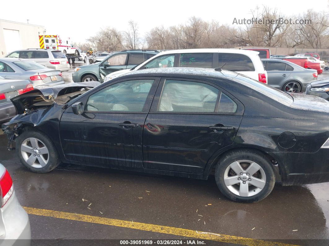 2008 Ford Fusion Se Black vin: 3FAHP07Z68R186079