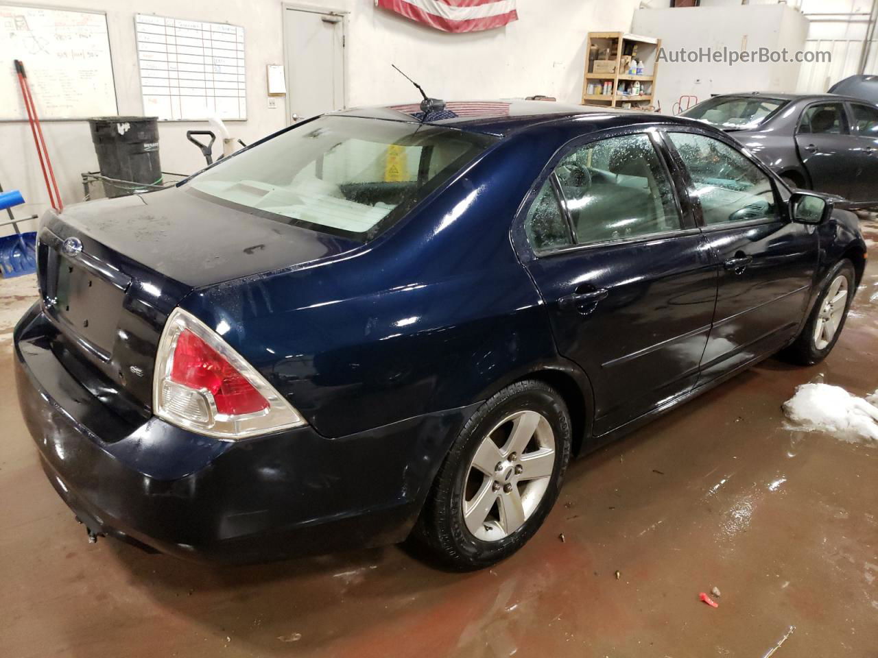 2008 Ford Fusion Se Blue vin: 3FAHP07Z68R198278