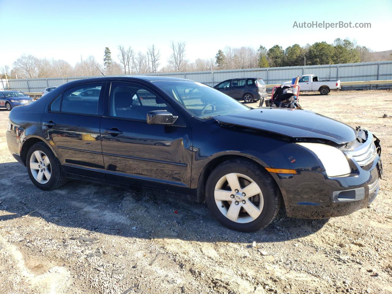 2008 Ford Fusion Se Blue vin: 3FAHP07Z68R212616