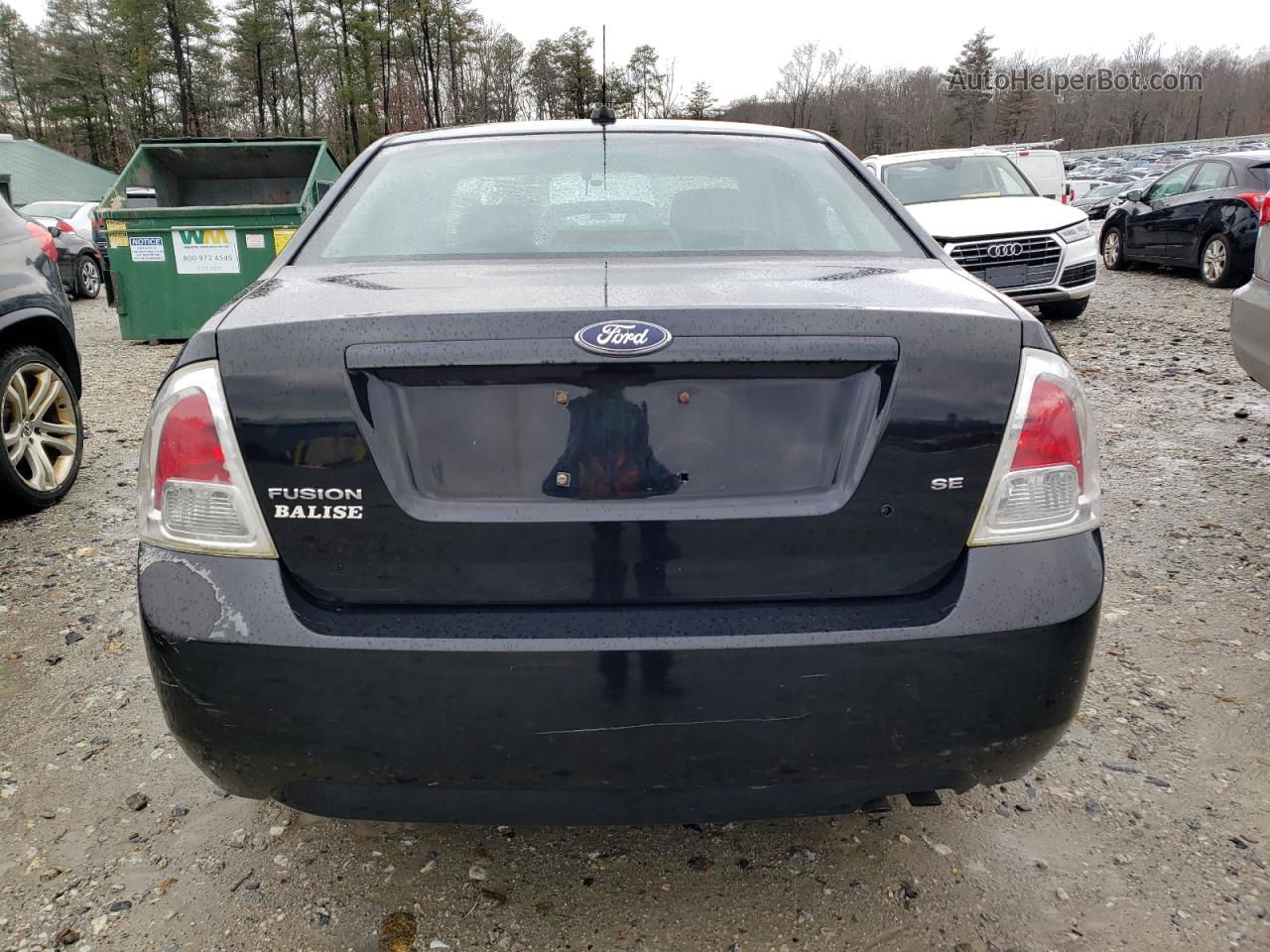 2008 Ford Fusion Se Black vin: 3FAHP07Z68R217797