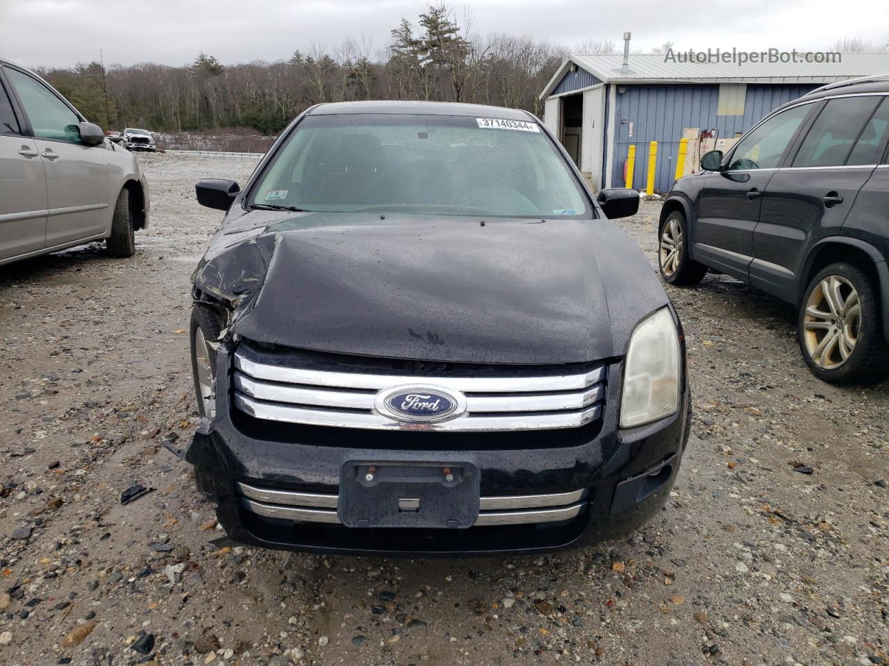 2008 Ford Fusion Se Black vin: 3FAHP07Z68R217797