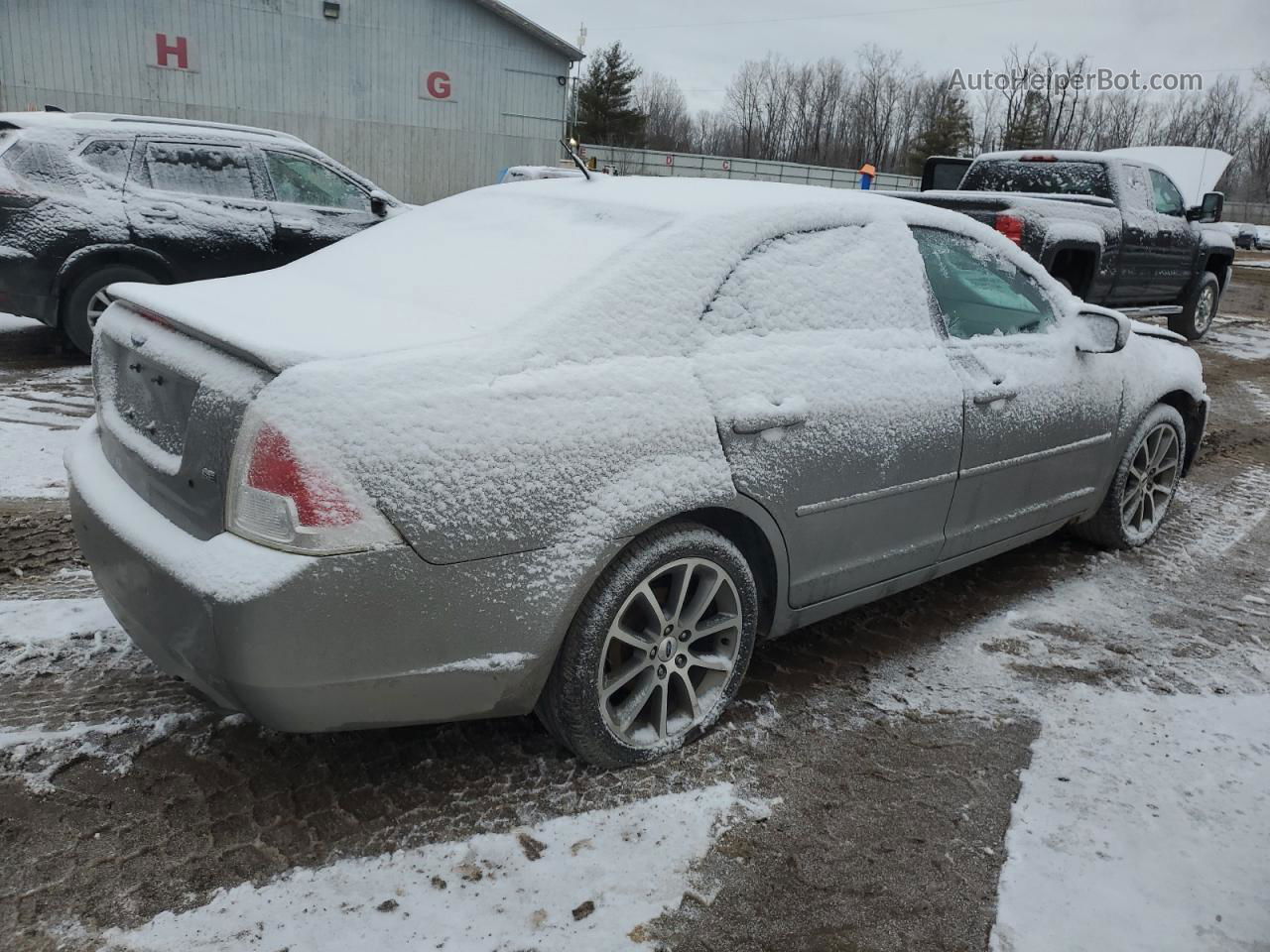 2008 Ford Fusion Se Silver vin: 3FAHP07Z68R247351