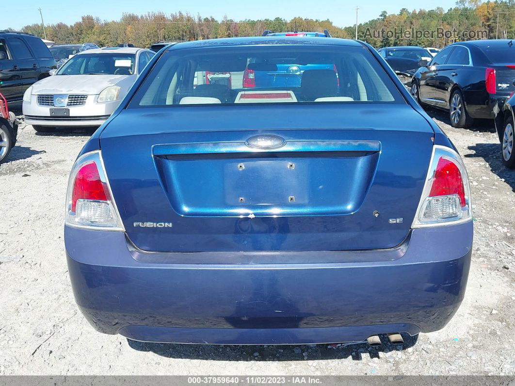 2006 Ford Fusion Se Blue vin: 3FAHP07Z76R174813