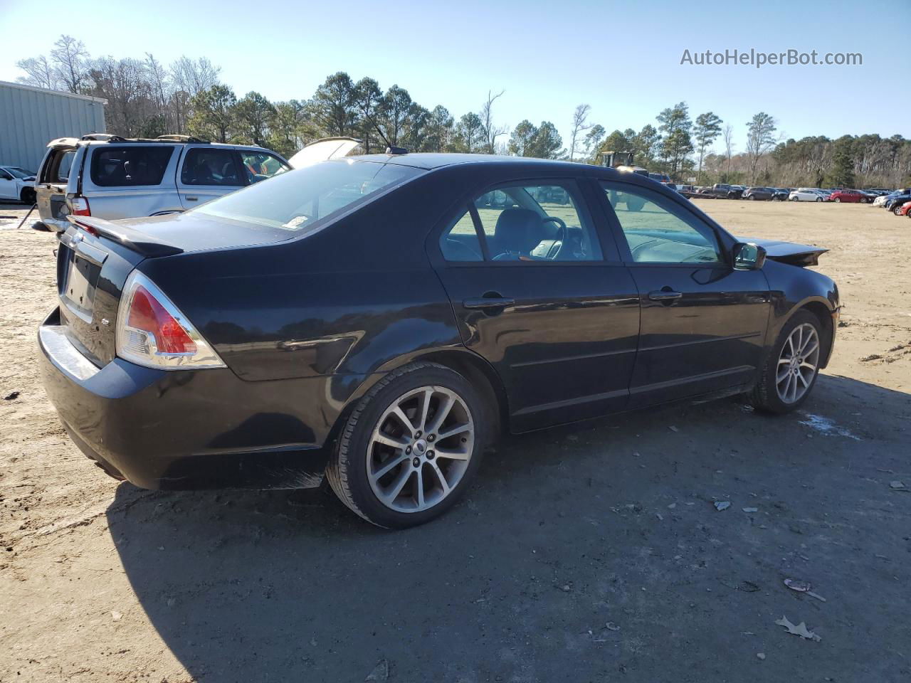 2008 Ford Fusion Se Black vin: 3FAHP07Z78R117482