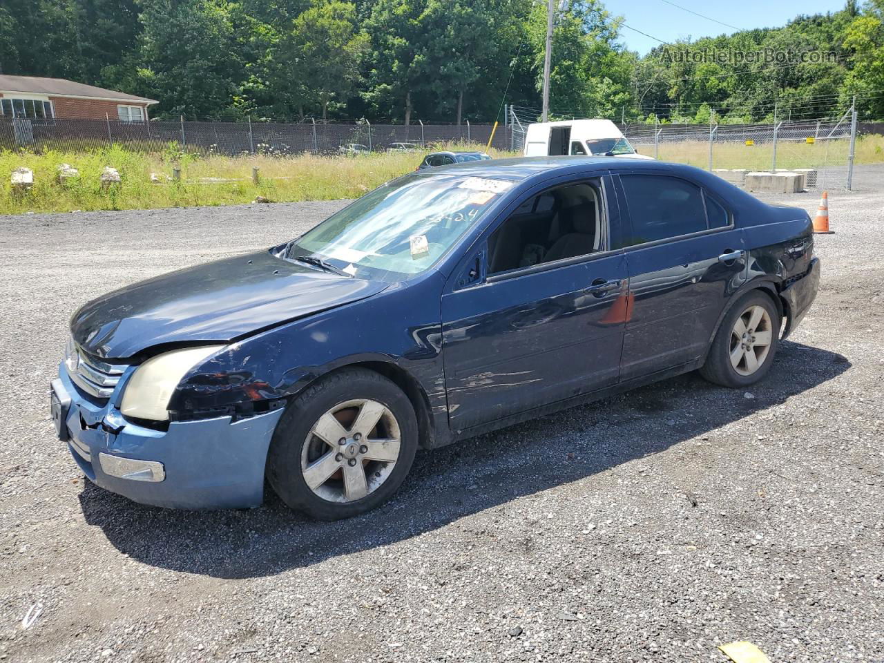 2008 Ford Fusion Se Blue vin: 3FAHP07Z78R166228