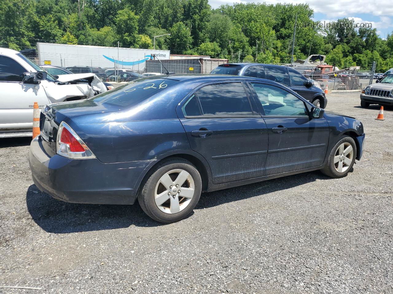 2008 Ford Fusion Se Blue vin: 3FAHP07Z78R166228