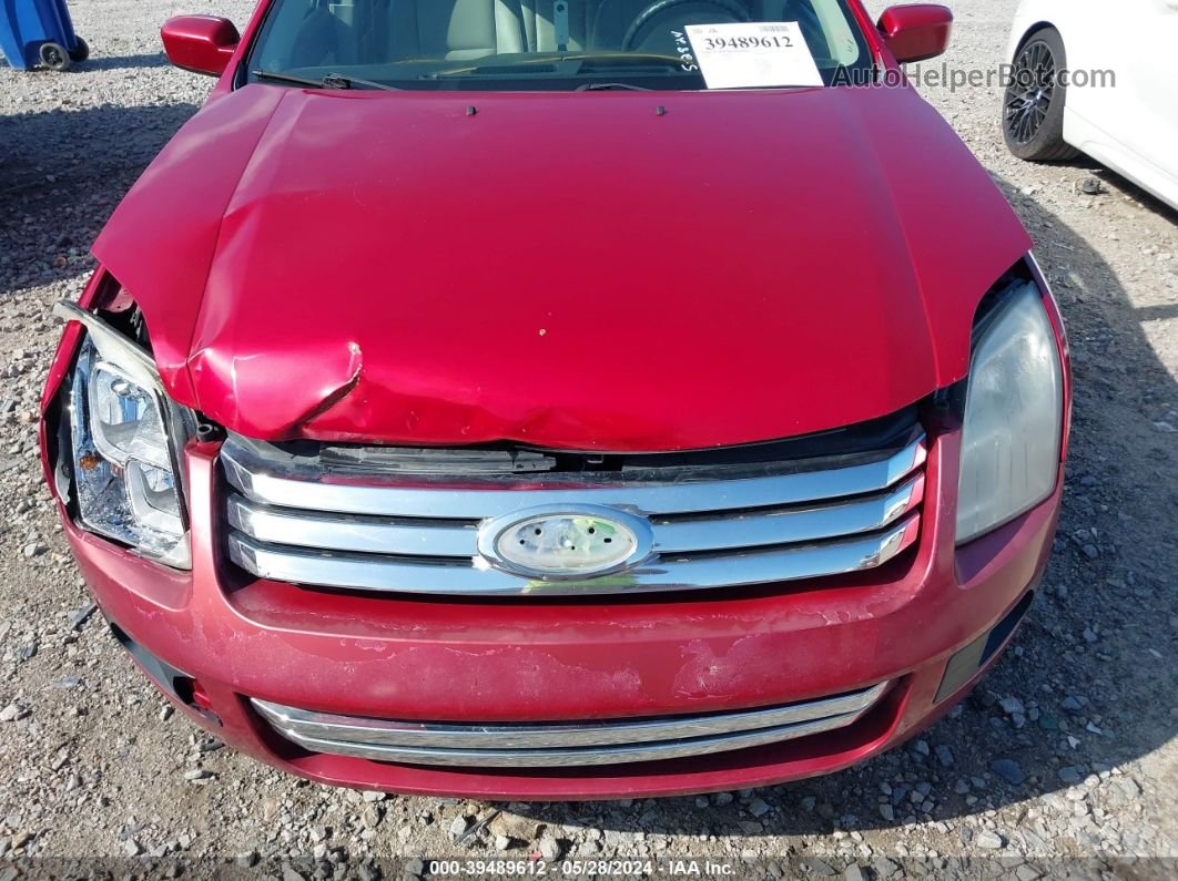 2008 Ford Fusion Se Red vin: 3FAHP07Z78R190366