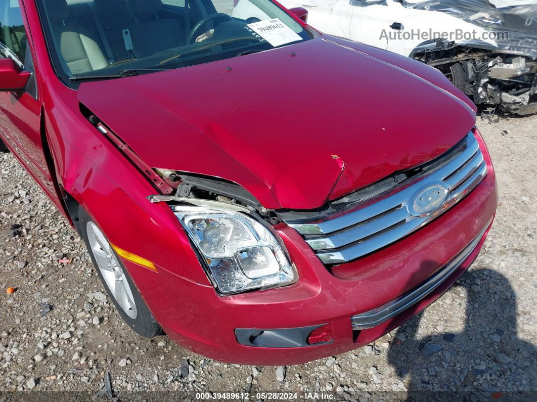 2008 Ford Fusion Se Red vin: 3FAHP07Z78R190366