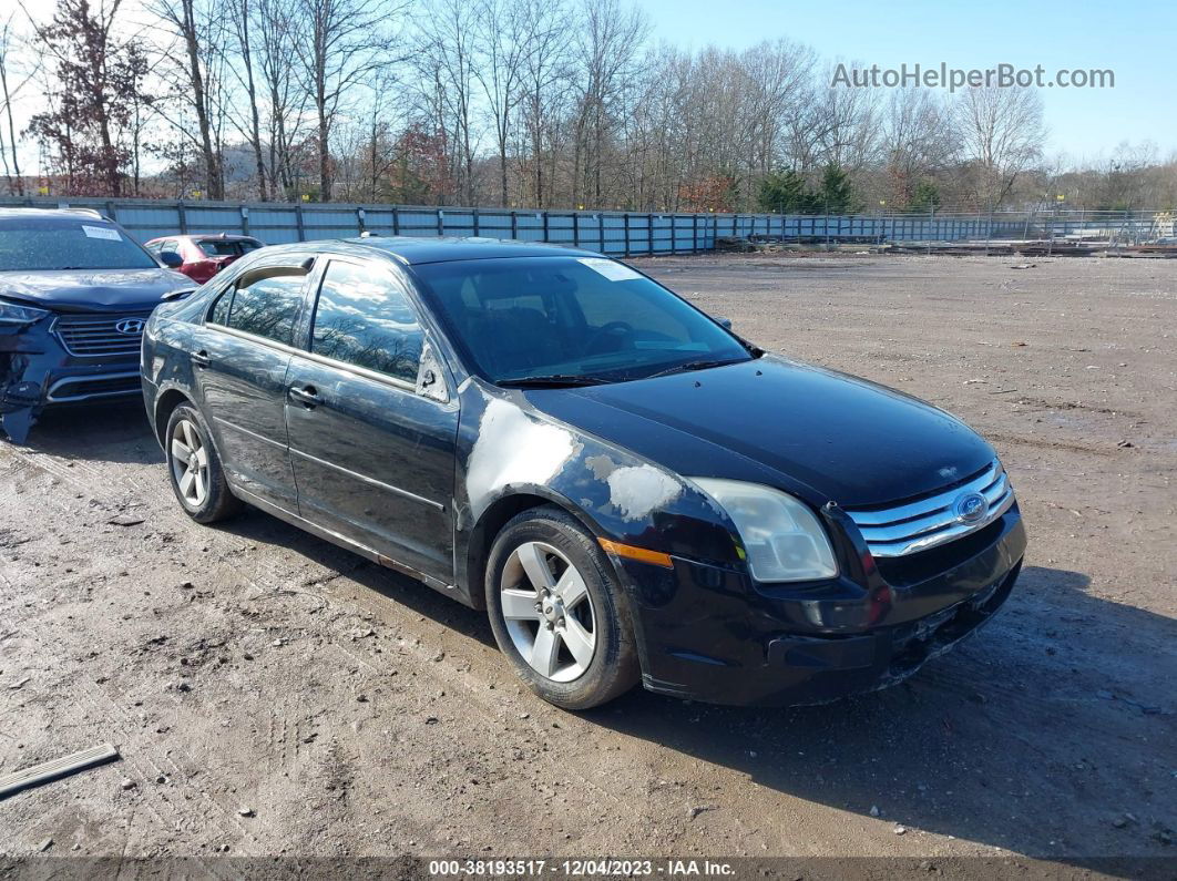 2008 Ford Fusion Se Black vin: 3FAHP07Z88R156503