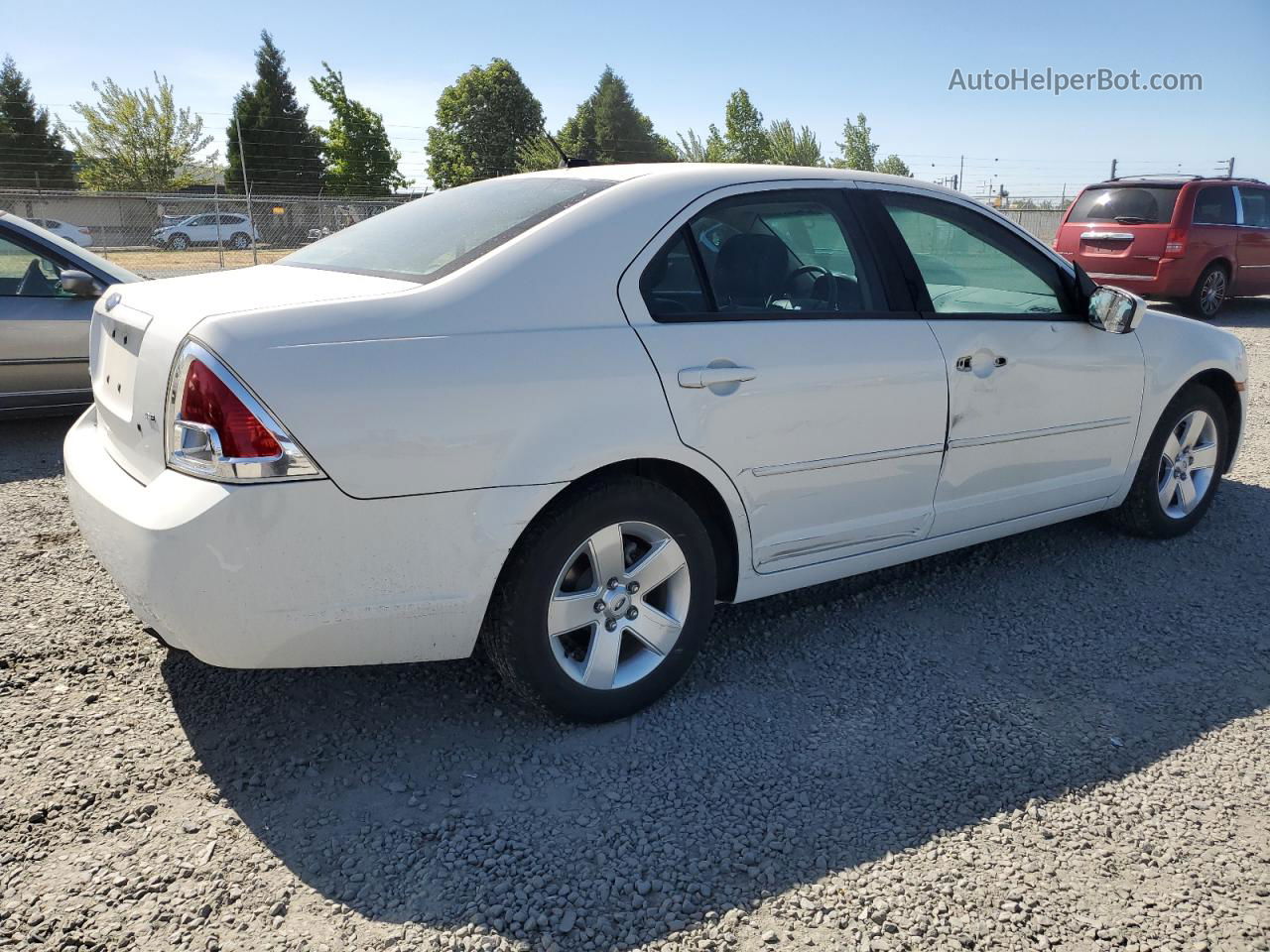 2008 Ford Fusion Se White vin: 3FAHP07Z88R192921