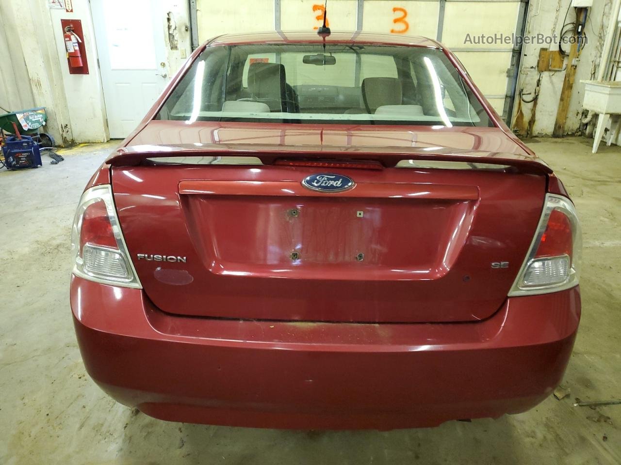 2008 Ford Fusion Se Red vin: 3FAHP07Z88R224847