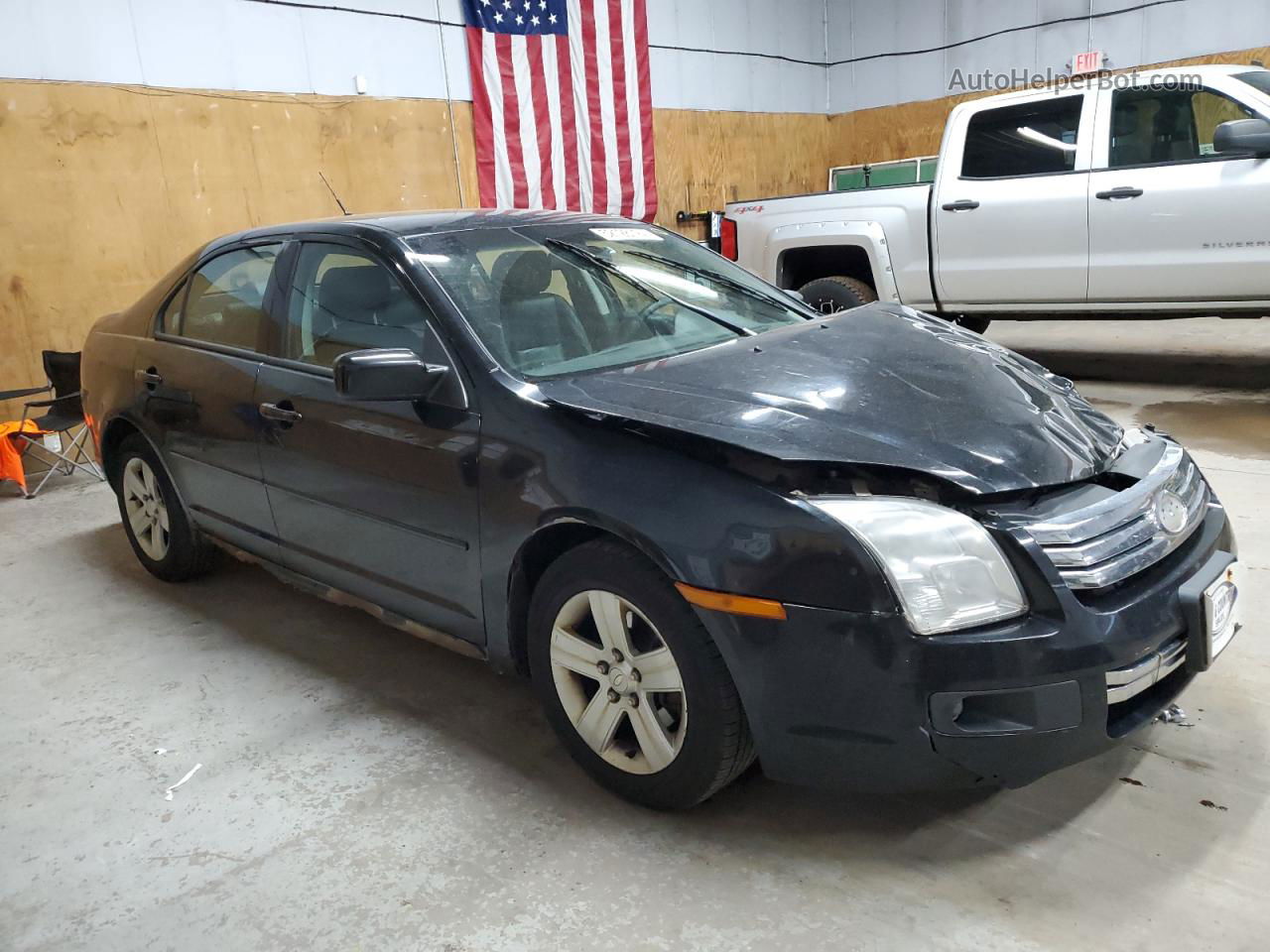 2008 Ford Fusion Se Black vin: 3FAHP07Z88R248887