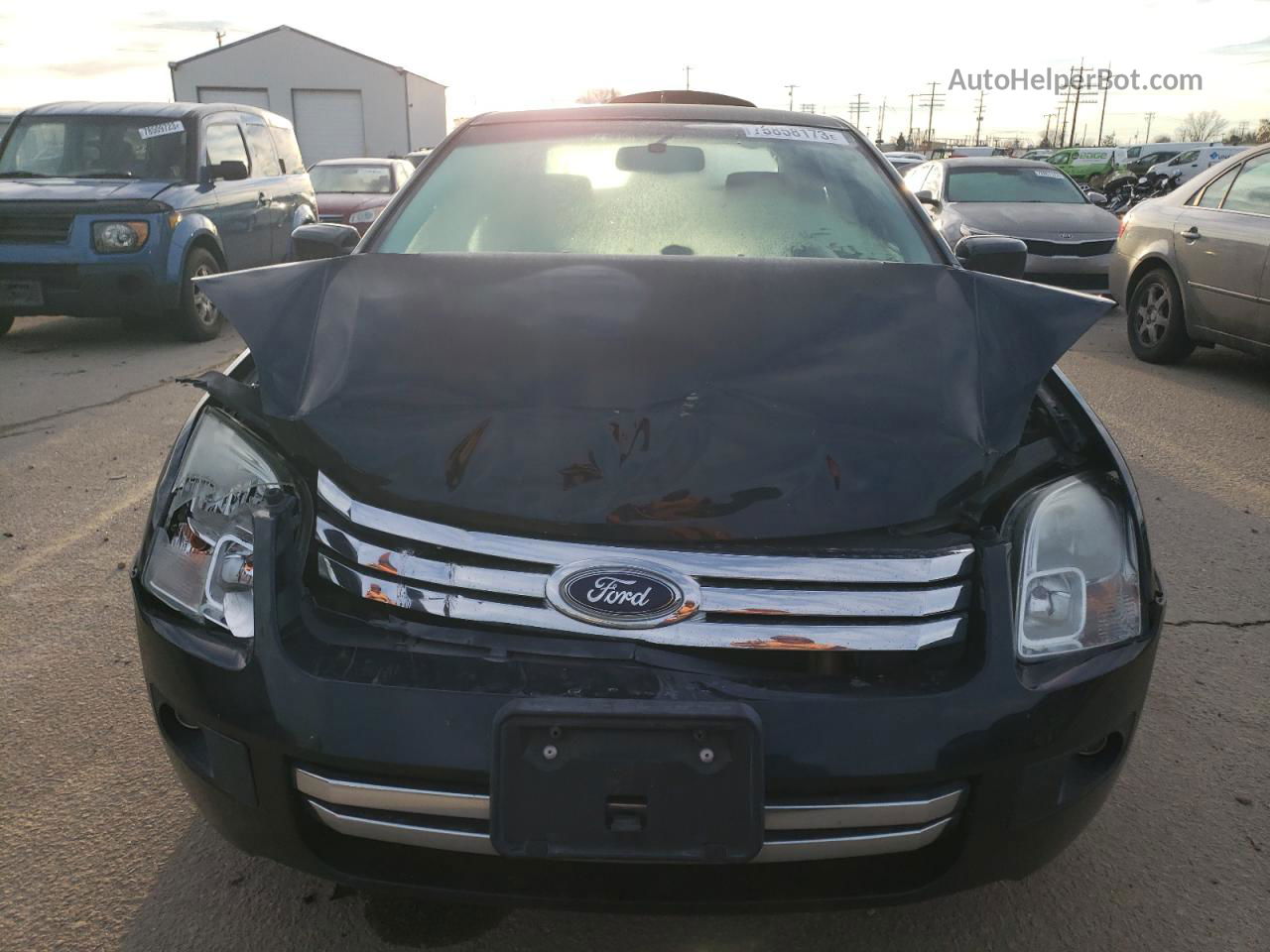 2008 Ford Fusion Se Black vin: 3FAHP07Z88R256651