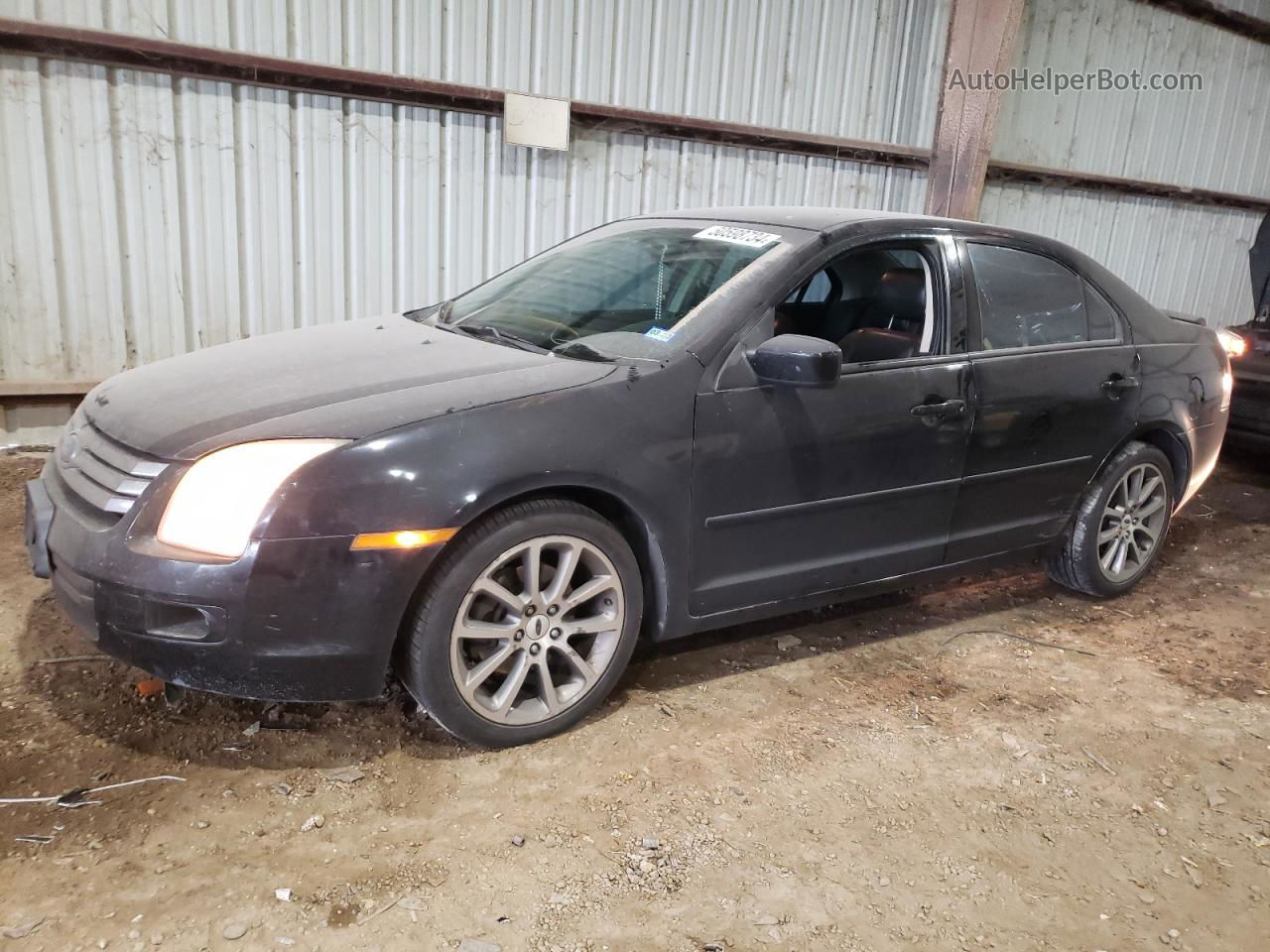 2008 Ford Fusion Se Black vin: 3FAHP07Z98R151570