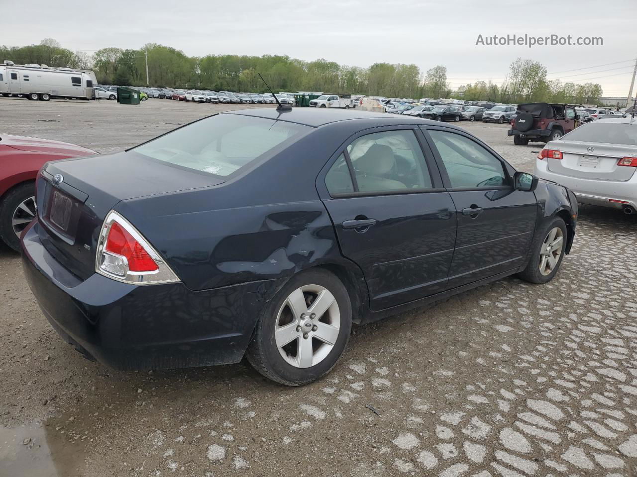 2008 Ford Fusion Se Black vin: 3FAHP07Z98R186318